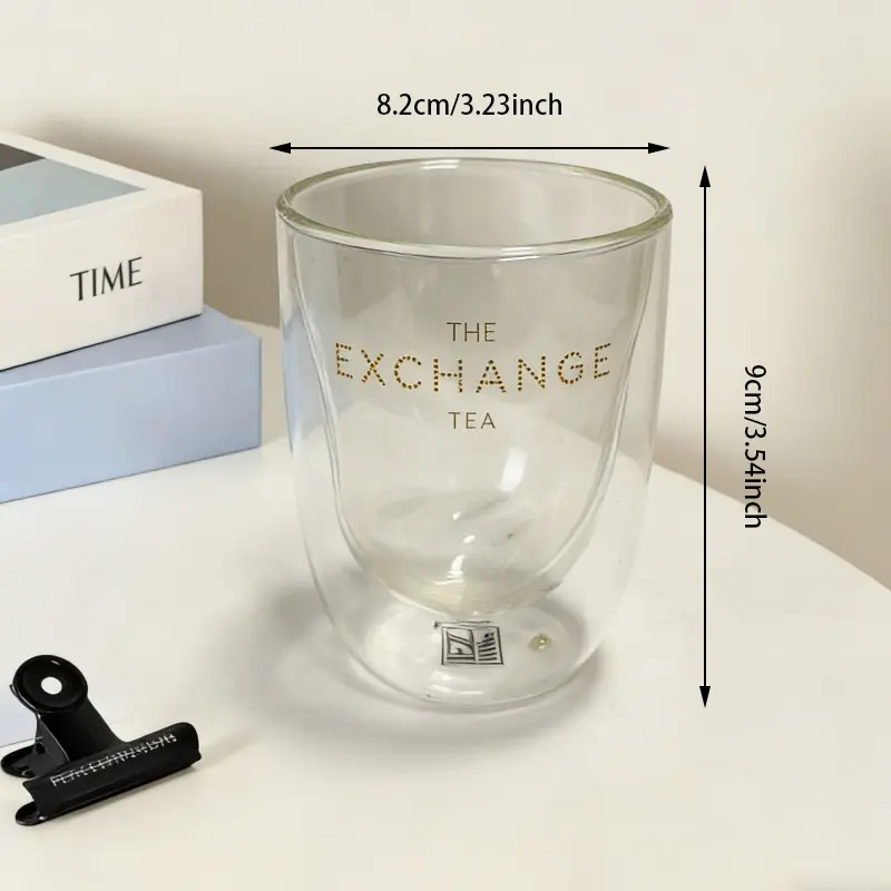 The Double Layer Egg Shaped Glass Tumblers
