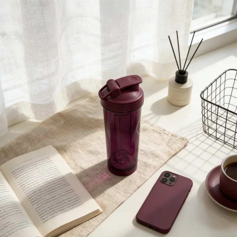 Fitness Transparent Protein Shaking Water Bottle