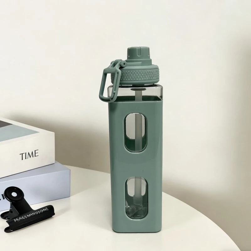 Large Capacity Square Plastic Water Bottle